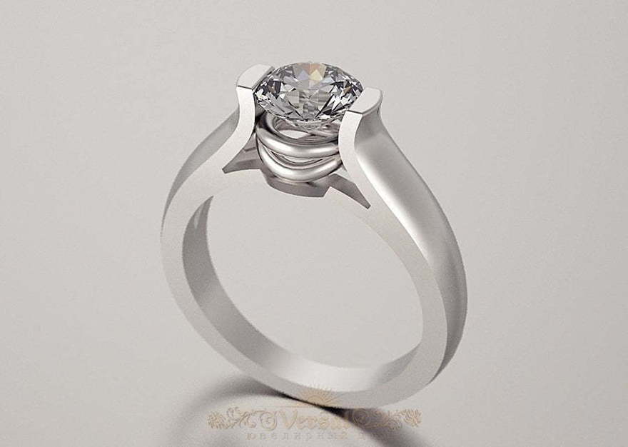 Помолвочное кольцо VGPK0002 из Белое золото, Платина от Ювелирный Дом Версаль 1