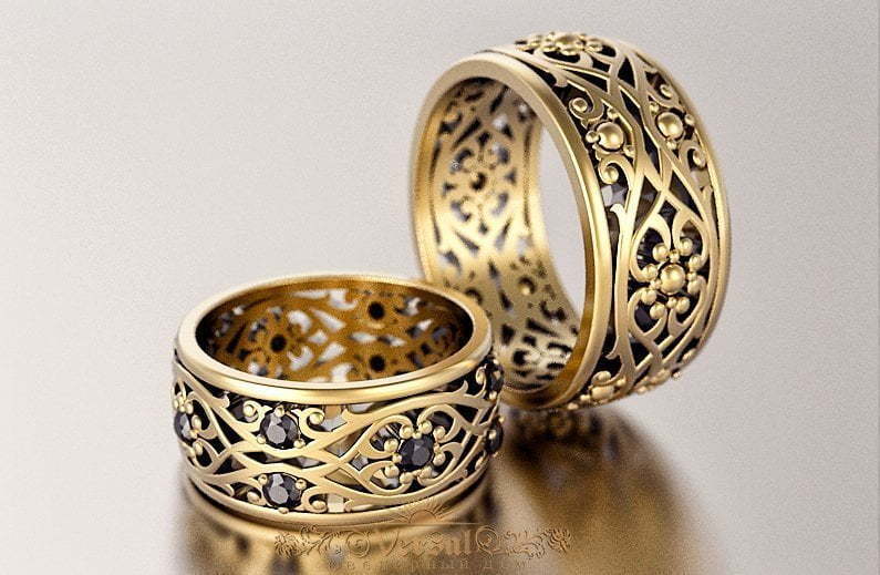 Обручальные кольца VGOK0177 из Желтое золото от Ювелирный Дом Версаль 1