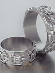 Обручальные кольца VGOK0173 из Белое золото, Платина от Ювелирный Дом Версаль 1