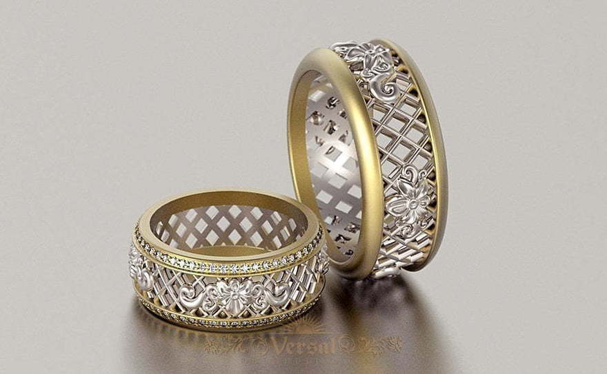 Обручальные кольца VGOK0086 из Комбинированные от Ювелирный Дом Версаль 1