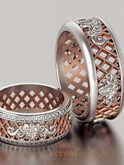 Обручальные кольца VGOK0086 из Комбинированные от Ювелирный Дом Версаль 2