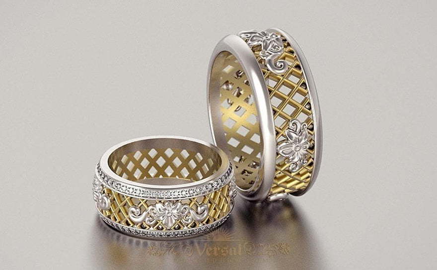 Обручальные кольца VGOK0086 из Комбинированные от Ювелирный Дом Версаль 3