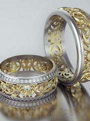 Обручальные кольца VGOK0157 из Комбинированные от Ювелирный Дом Версаль 1