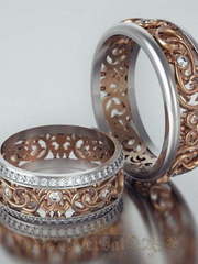 Обручальные кольца VGOK0157 из Комбинированные от Ювелирный Дом Версаль 2