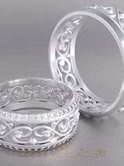 Обручальные кольца VGOK0182 из Белое золото, Платина от Ювелирный Дом Версаль 1