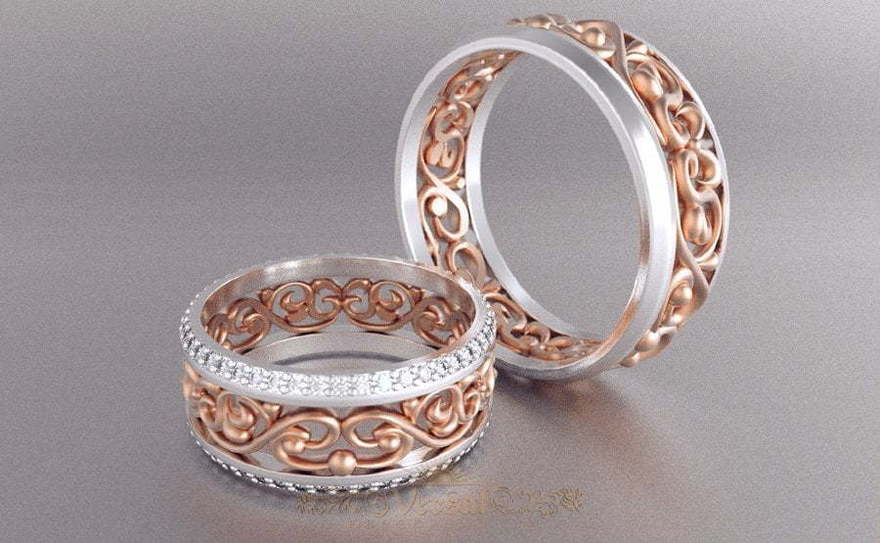 Обручальные кольца VGOK0182 из Комбинированные от Ювелирный Дом Версаль 2