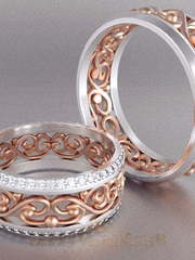 Обручальные кольца VGOK0182 из Комбинированные от Ювелирный Дом Версаль 2