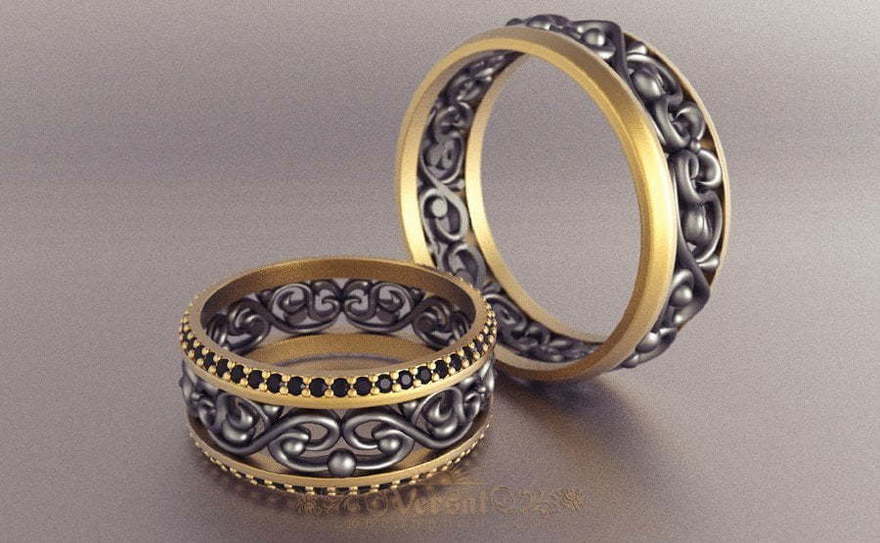 Обручальные кольца VGOK0182 из Комбинированные от Ювелирный Дом Версаль 3