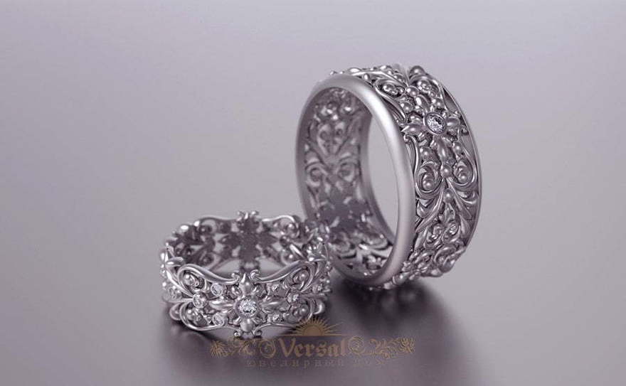 Обручальные кольца VGOK1110 из Белое золото от Ювелирный Дом Версаль 1