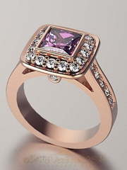 Помолвочное кольцо VGJK0040 из Розовое (красное) золото от Ювелирный Дом Версаль 1