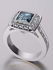 Помолвочное кольцо VGJK0040 из Белое золото от Ювелирный Дом Версаль 1