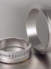 Обручальные кольца VGOK0145 из Белое золото, Платина от Ювелирный Дом Версаль 1