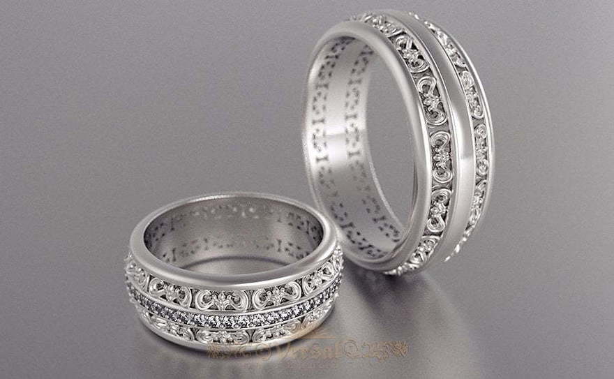 Обручальные кольца VGOK0103 из Белое золото, Платина от Ювелирный Дом Версаль 1