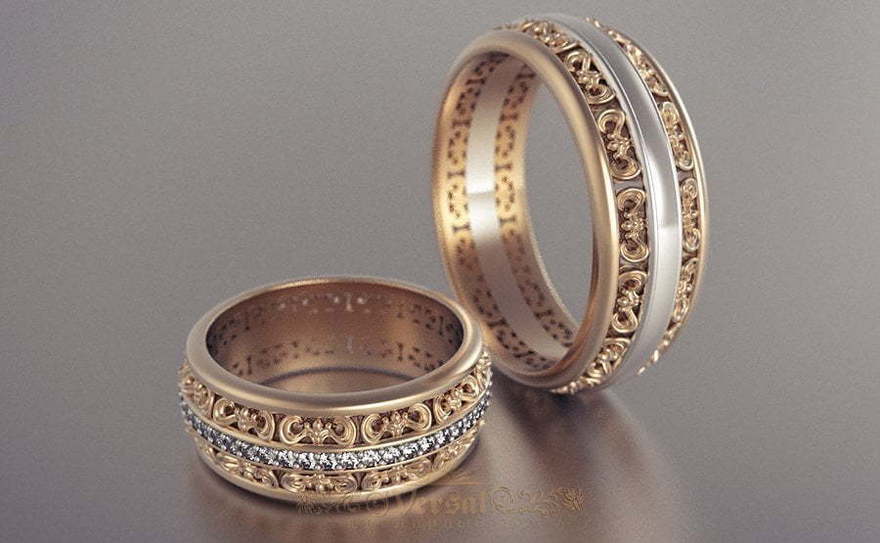 Обручальные кольца VGOK0103 из Розовое (красное) золото от Ювелирный Дом Версаль 1