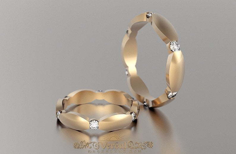 Обручальные кольца VGOK0053 из Розовое (красное) золото от Ювелирный Дом Версаль 1