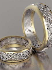 Обручальные кольца VGOK0165 из Комбинированные от Ювелирный Дом Версаль 1