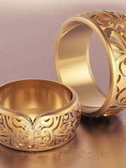 Обручальные кольца VGOK0135 из Желтое золото от Ювелирный Дом Версаль 1