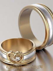 Обручальные кольца VGOK0118 из Комбинированные от Ювелирный Дом Версаль 2