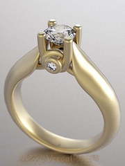 Помолвочное кольцо VGPK0012 из Желтое золото от Ювелирный Дом Версаль 1