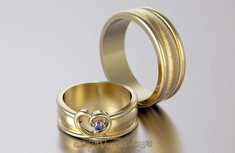 Обручальные кольца VGOK0118 из Комбинированные от Ювелирный Дом Версаль 1