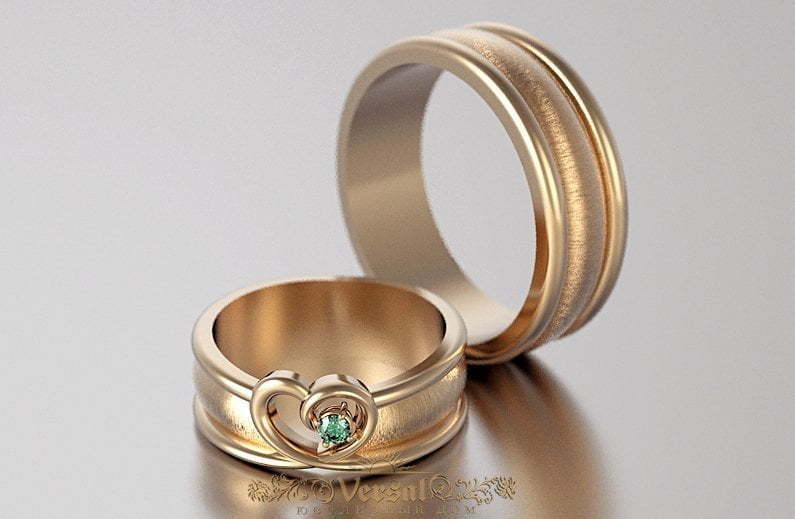 Обручальные кольца VGOK0118 из Комбинированные от Ювелирный Дом Версаль 3