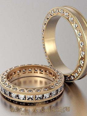 Обручальные кольца VGOK0063 из Розовое (красное) золото от Ювелирный Дом Версаль 1