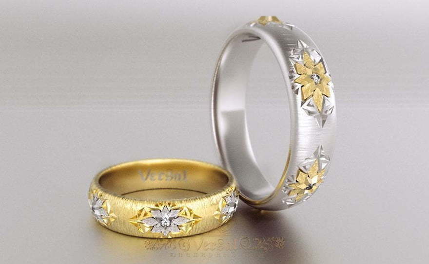 Обручальные кольца VGOK0168 из Комбинированные от Ювелирный Дом Версаль 2