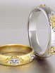Обручальные кольца VGOK0168 из Комбинированные от Ювелирный Дом Версаль 2