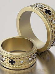 Обручальные кольца VGOK0133 из Желтое золото от Ювелирный Дом Версаль 1