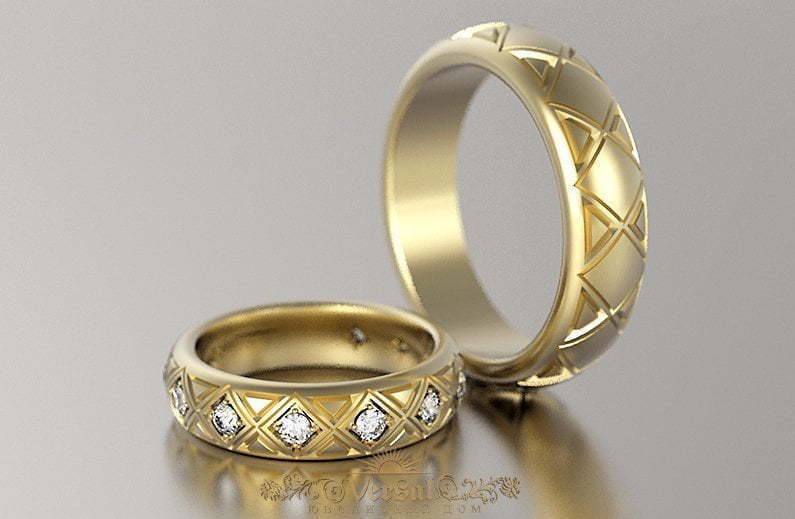 Обручальные кольца VGOK0074 из Желтое золото от Ювелирный Дом Версаль 1