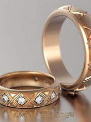 Обручальные кольца VGOK0074 из Розовое (красное) золото от Ювелирный Дом Версаль 1