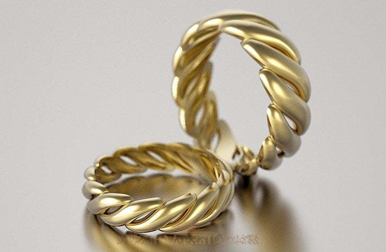 Обручальные кольца VGOK0101 из Желтое золото от Ювелирный Дом Версаль 1