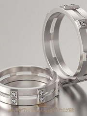 Обручальные кольца VGOK0024 из Белое золото, Платина от Ювелирный Дом Версаль 1