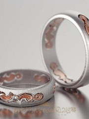 Обручальные кольца VGOK0138 из Комбинированные от Ювелирный Дом Версаль 1