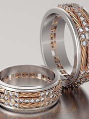 Обручальные кольца VGOK0092 из Комбинированные от Ювелирный Дом Версаль 1
