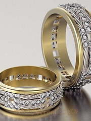 Обручальные кольца VGOK0092 из Комбинированные от Ювелирный Дом Версаль 2