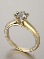 Помолвочное кольцо VGPK0044 из Желтое золото от Ювелирный Дом Версаль 1