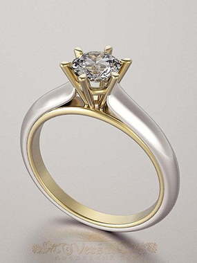 Помолвочное кольцо VGPK0044 из Комбинированные от Ювелирный Дом Версаль 1