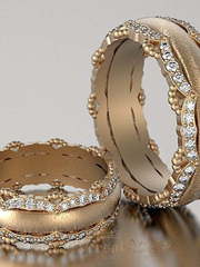 Обручальные кольца VGOK0096 из Розовое (красное) золото от Ювелирный Дом Версаль 1