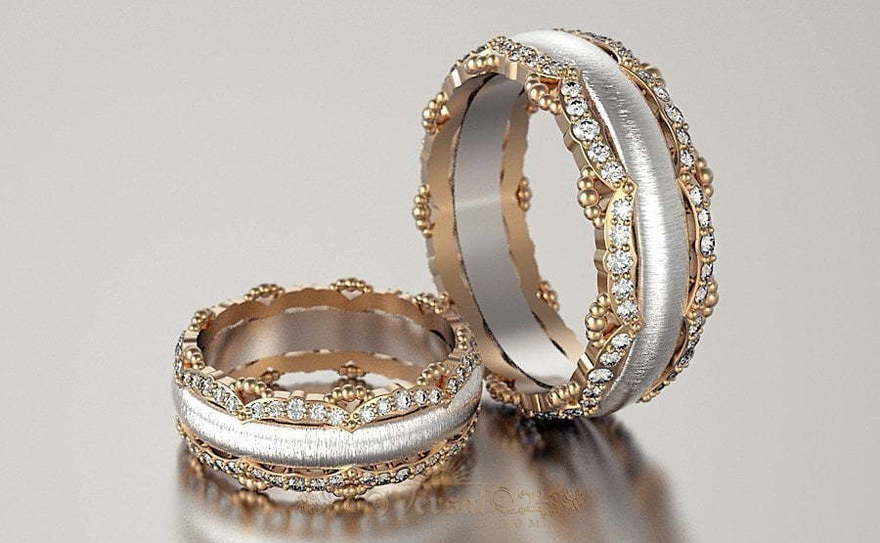 Обручальные кольца VGOK0096 из Комбинированные от Ювелирный Дом Версаль 4