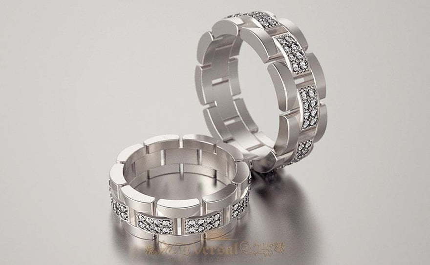 Обручальные кольца VGOK0028 из Белое золото, Платина от Ювелирный Дом Версаль 1