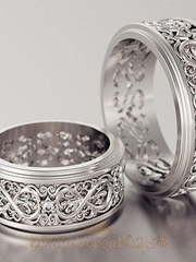 Обручальные кольца VGOK0164 из Белое золото, Платина от Ювелирный Дом Версаль 1