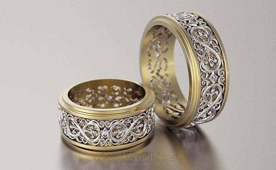 Обручальные кольца VGOK0164 из Комбинированные от Ювелирный Дом Версаль 1