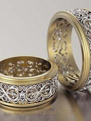 Обручальные кольца VGOK0164 из Комбинированные от Ювелирный Дом Версаль 1