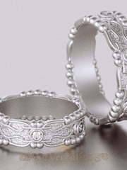 Обручальные кольца VGOK0183 из Белое золото, Платина от Ювелирный Дом Версаль 1