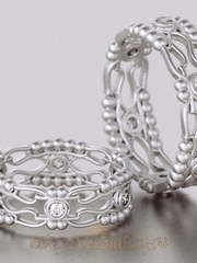 Обручальные кольца VGOK0183 из Белое золото, Платина от Ювелирный Дом Версаль 2