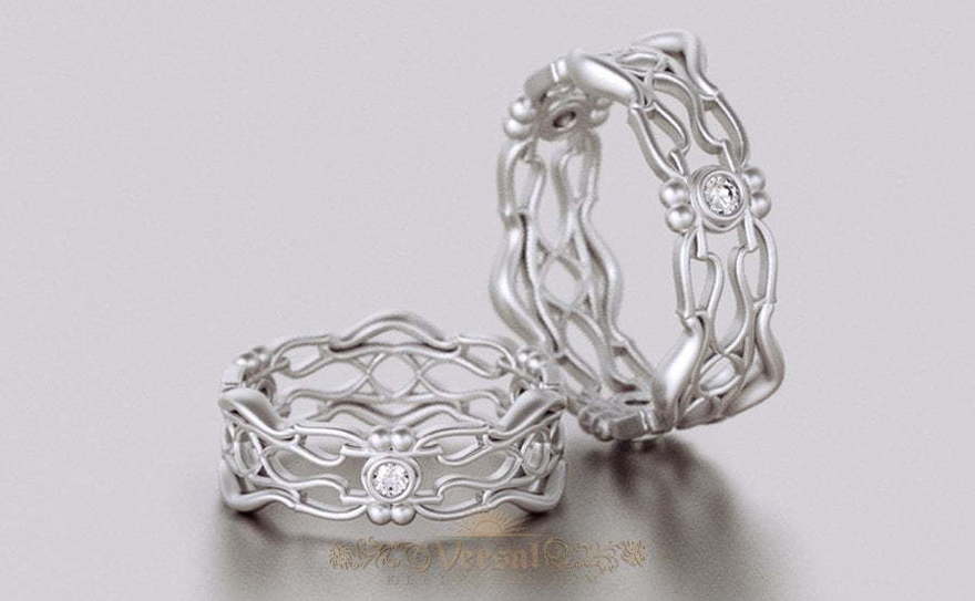 Обручальные кольца VGOK0183 из Белое золото, Платина от Ювелирный Дом Версаль 3
