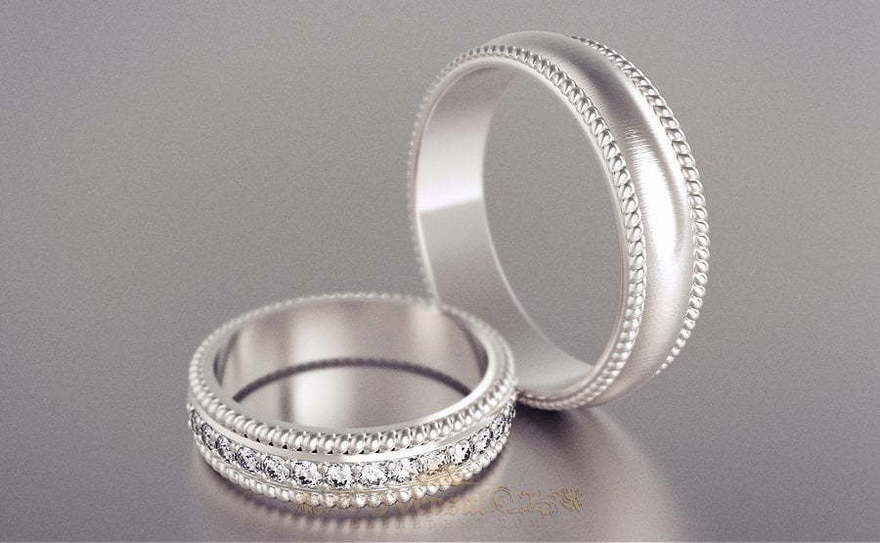 Обручальные кольца VGOK0113 из Белое золото, Платина от Ювелирный Дом Версаль 1
