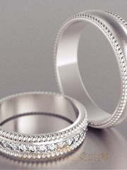 Обручальные кольца VGOK0113 из Белое золото, Платина от Ювелирный Дом Версаль 1