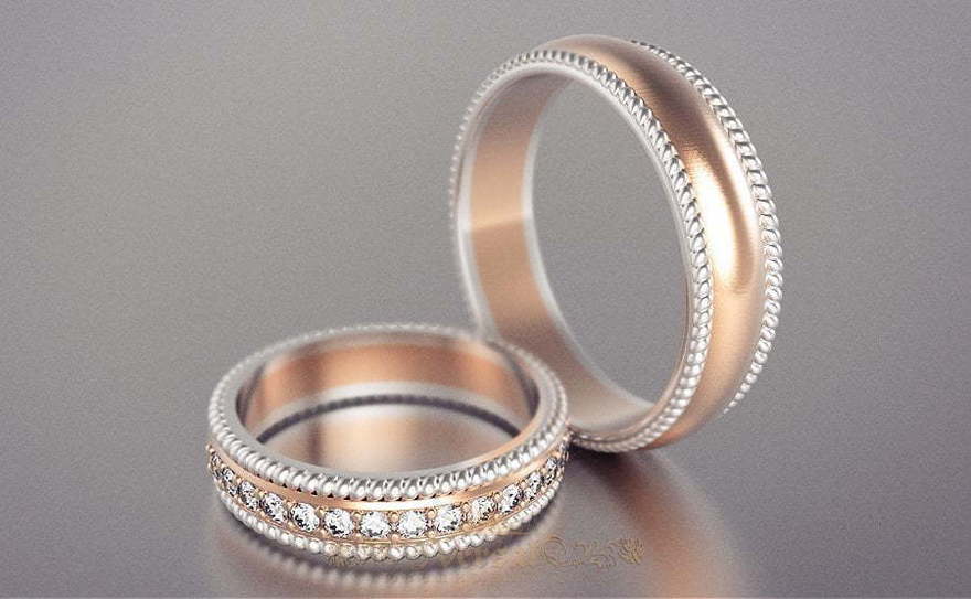 Обручальные кольца VGOK0113 из Комбинированные от Ювелирный Дом Версаль 2